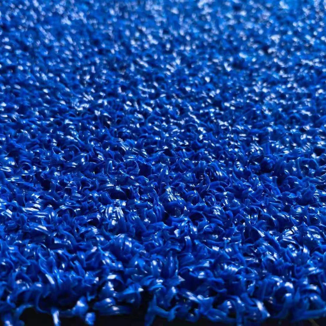 

PU Back blue synthetic turf grass for padel tennis multiple court