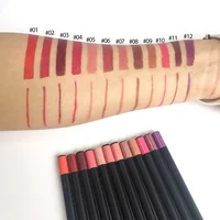 

High quality cruelty free nude brown lip liner waterproof private label lip pencils