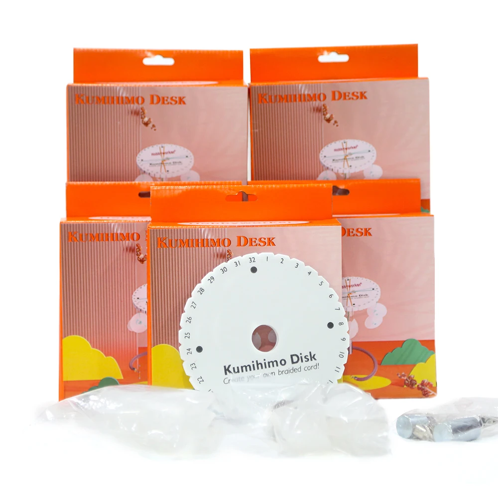 

Hobbyworker Round Kumihimo Disk With Cord Braiding Disc Set for Jewelry Making Kit