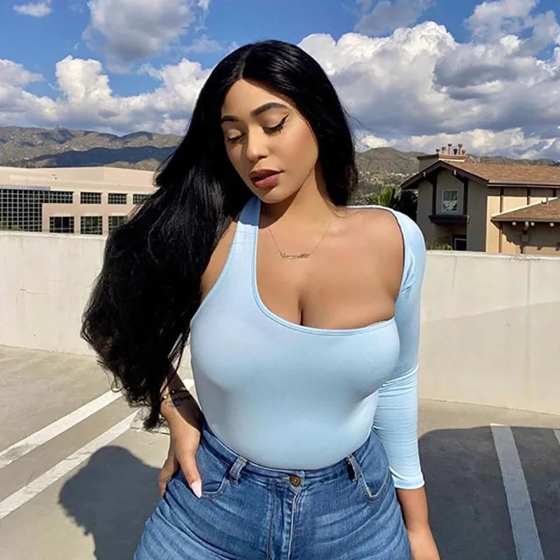 

KQ-147 New style solid color one-shoulder suspender jumpsuit sexy women backless one piece jumpsuit summer jumpsuits for ladies, As picture