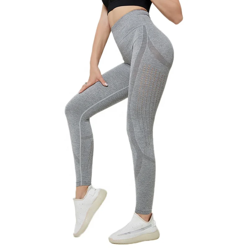 

WOMEN fitness yoga leggings seamless yoga leggings women hollow out leggings nylon and spandex, Pink,black,grey,blue,navy