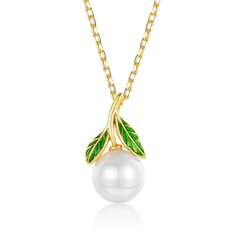 

Custom made jewellery pendants 925 sterling silver gold plated pearl pendant