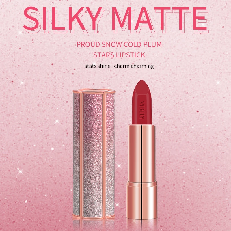 

2021 Factory Low Price OEM / ODM Cosmetic Waterproof Multicolored Matte Lipstick Makeup, 4 colors