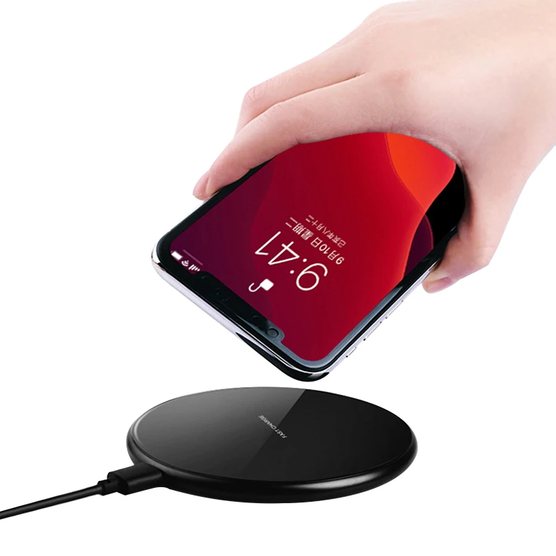 

Amazon Hot Sell Universal Wireless Charger 10W Fast Wireless Charging Pad For Mobile Phone