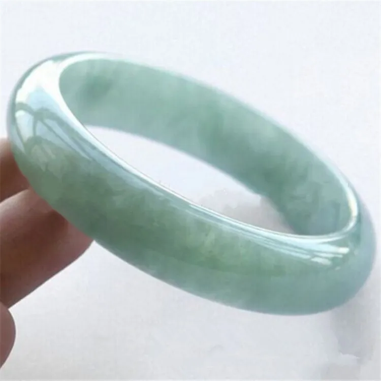 

100% Natural Burma A grade jade jadeite Ice waxy kind bracelet gemstone jewelry jade for women, Green