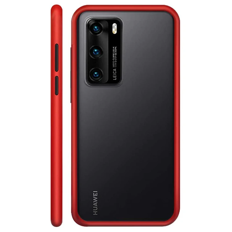 

HOCAYU Clear Matte Back Cell Phone Case For Huawei P40 Pro Plus Hot Tpu Pc Design Shockproof Slim Phone Shell Fundas de Celular