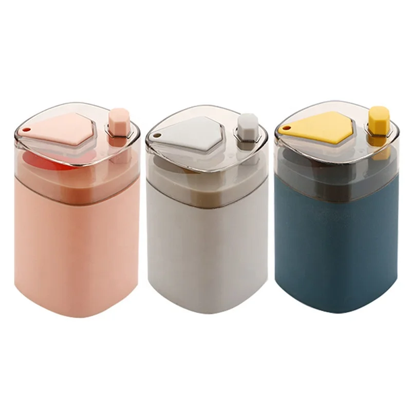 

Portable Automatic Pop-up Toothpick Dispenser Storage Box Kitchen Household Toothpick Holder Container, Deep blue, pink, gray