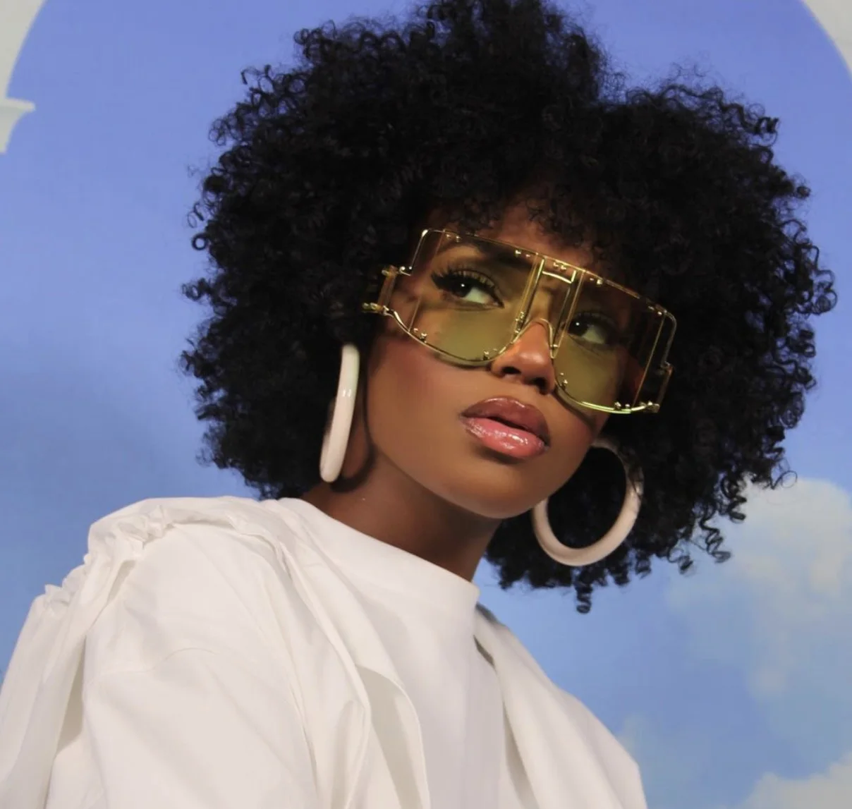 

PANO Steampunk Women Face Covering Sunglasses 2021 new Fashion Eyewear, 10 colors