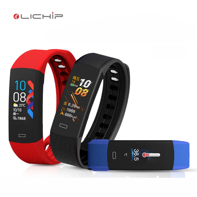 

LICHIP L257 body temperature smart watch 2020 children student band thermometer reloj termometro c6t b6w bracelet smartwatch