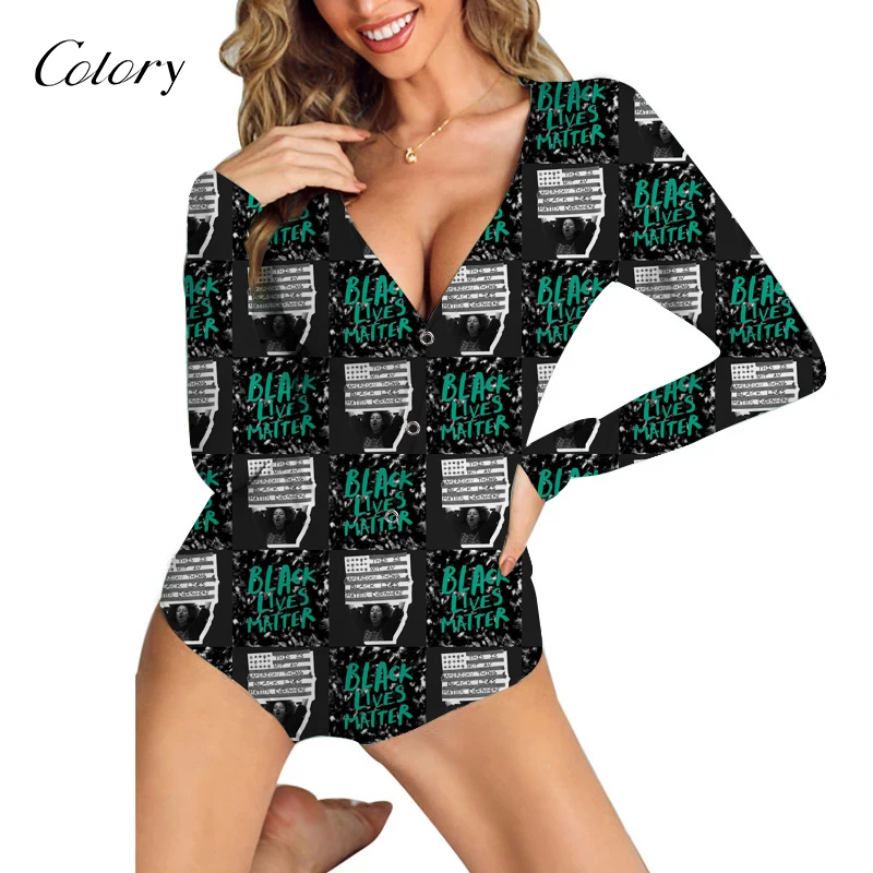 

Colory Loose Fit Jumpsuit Border Fabric Velvet Digital Print, Picture shows