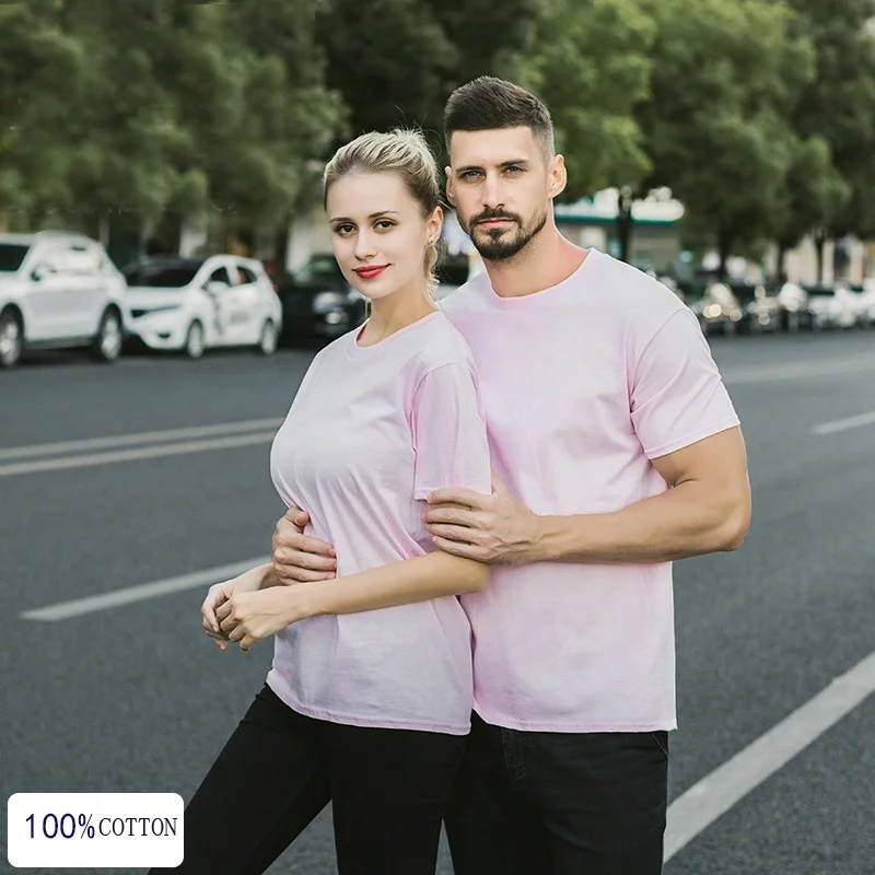 

180GSM ringspun no side seam Cotton short sleeve oem logo custom design plain blank cotton t shirt, 37color pitoin