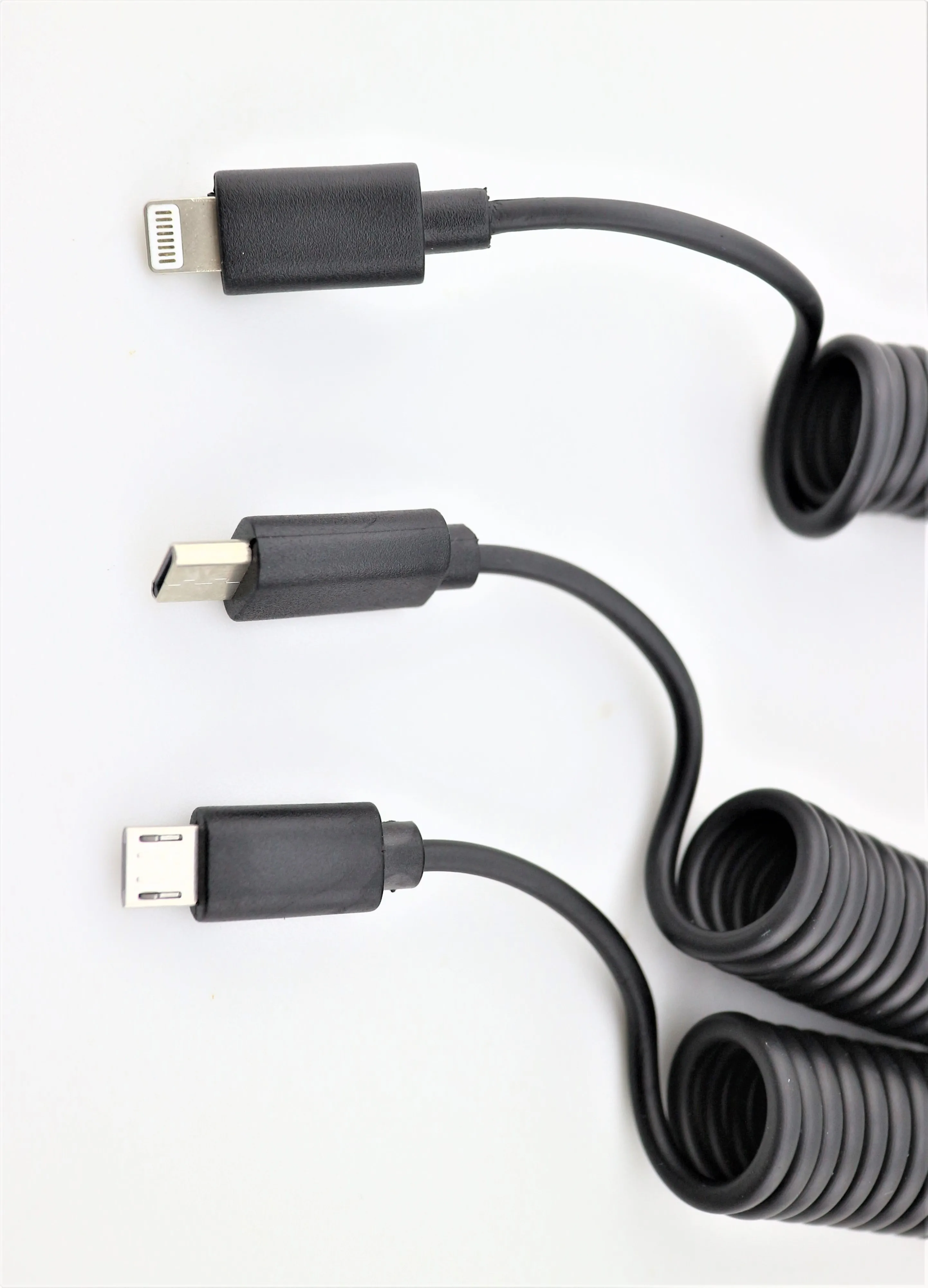 USB spring charging cable TYPE-C MICRO USB C 3.1 PD 3A 15V Charging Extension Cable Magnetic Surface 3/4/5/6 Connector male to - ANKUX.COM
