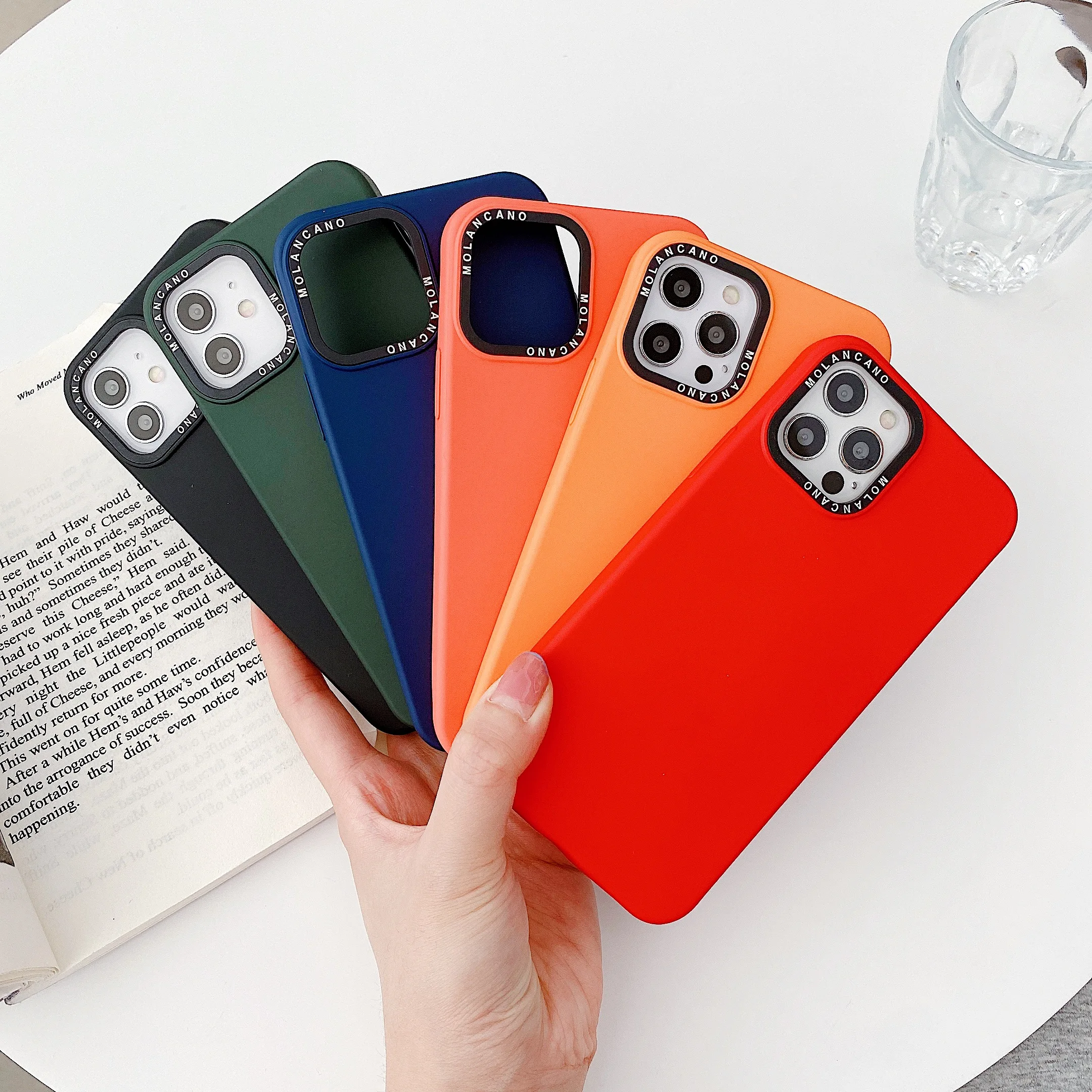 

New Arrival Molan Cano Hana Soft TPU Full Cover Case For iphone 12 Pro Max Mobile Phone Bags & Cases, 6 colors