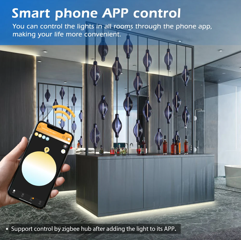 White LED Tap Lights 2700-6500K Dimmable WW/CW Light Strip Controller works with Smart Life APP - ANKUX.COM