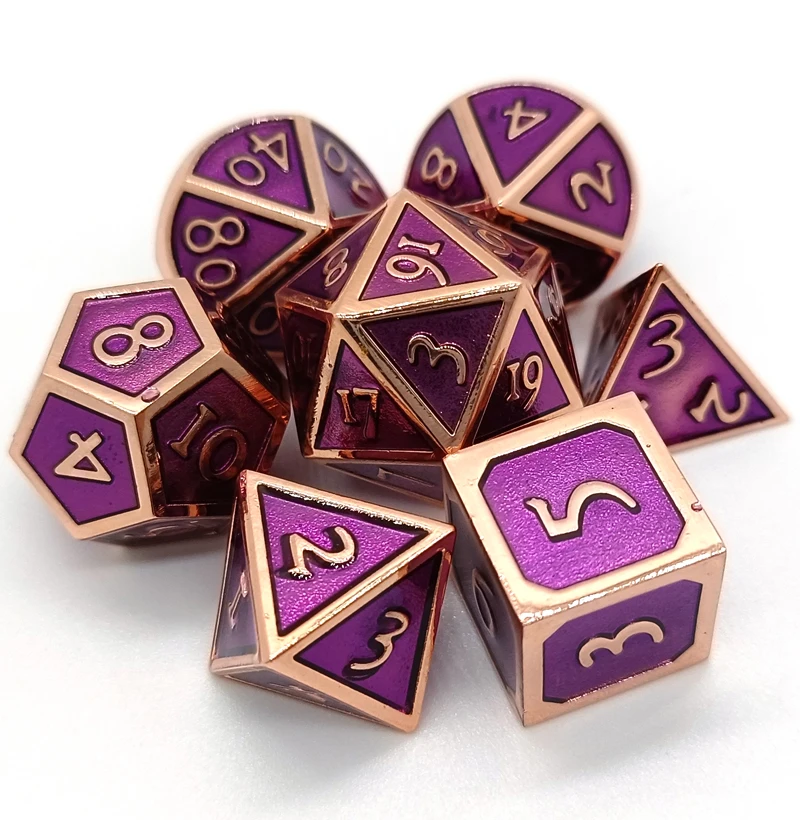 

Professional custom zinc alloy dice Dungeons & Dragons RPG DND board game dice