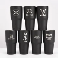 

TY 30 oz double walled vacuum insulated cups stainless steel tumbler with straw wholesale support pattern customization