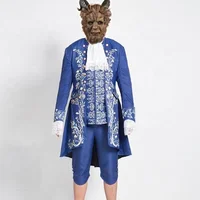 

Movie Beauty and The Beast Cosplay Costume Adam Prince Cosplay Halloween Carnival Party Adult Cosplay Costume Court Uniform