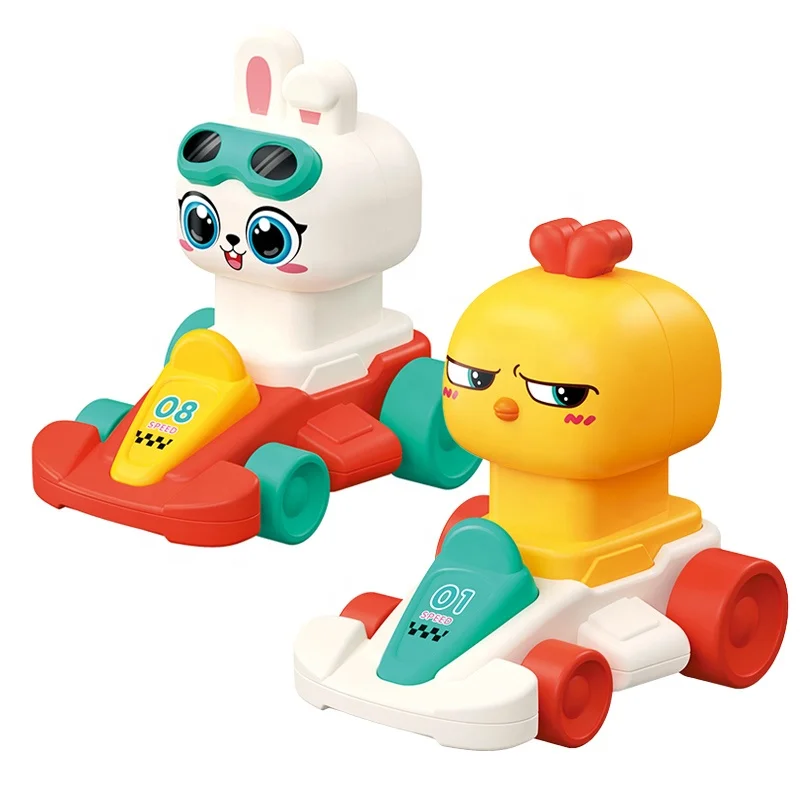 

Cheap price Cute Animal Inertia Sliding cartoon toy car for kids