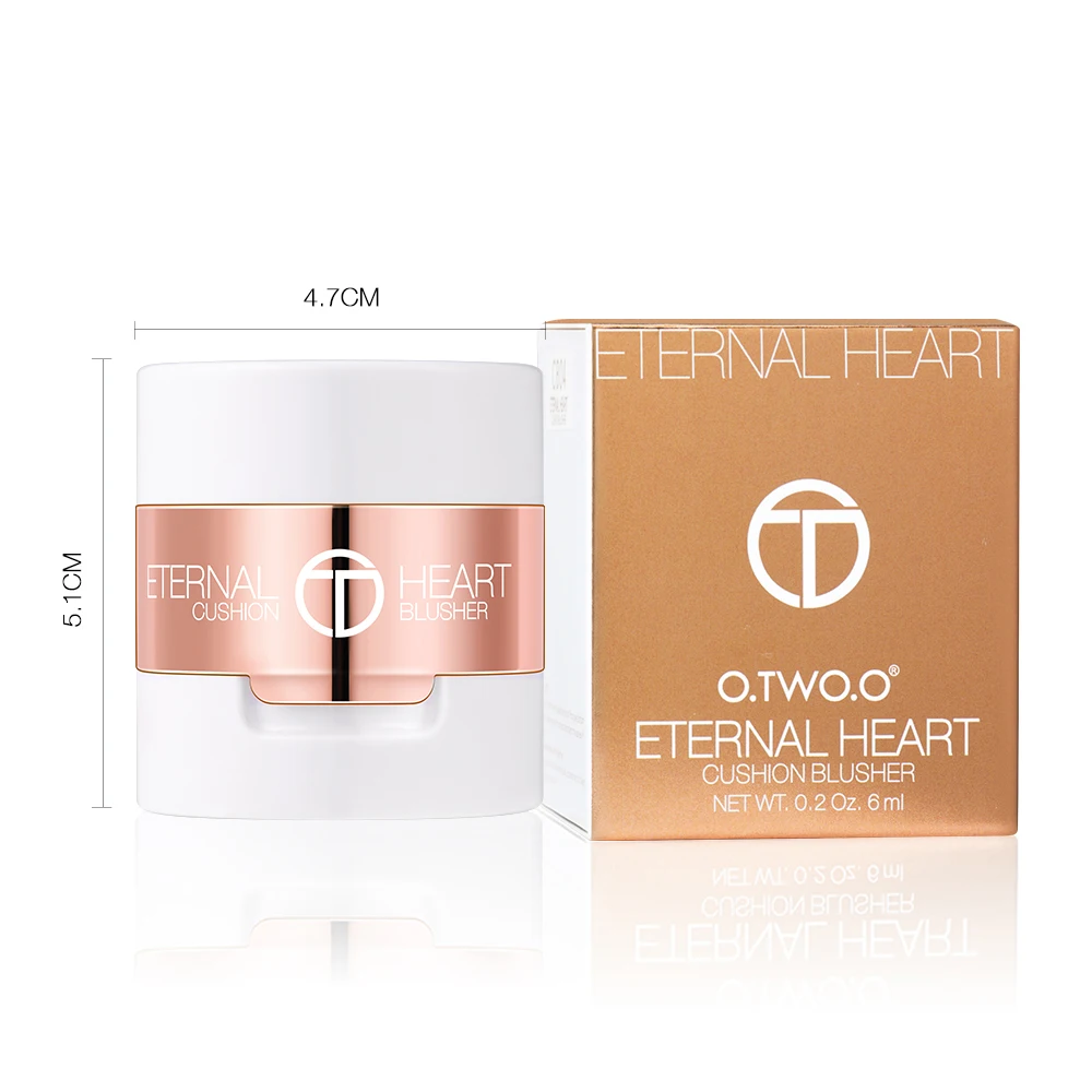 

2021 Heart Stamp Cushion Cheek Tint makeup Blush, 4colors