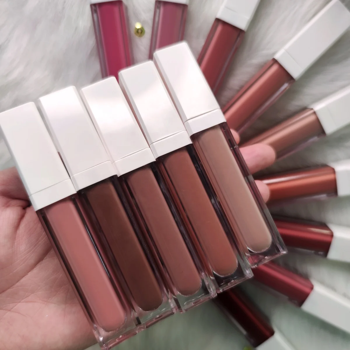 

Private label lipstick nude liquid lipstick waterproof private label matte liquid lipstick, 50 colors