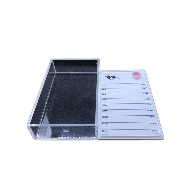 

Wholesale Quality Acrylic Lash Tile Lash Box Holder With Cover Private Label