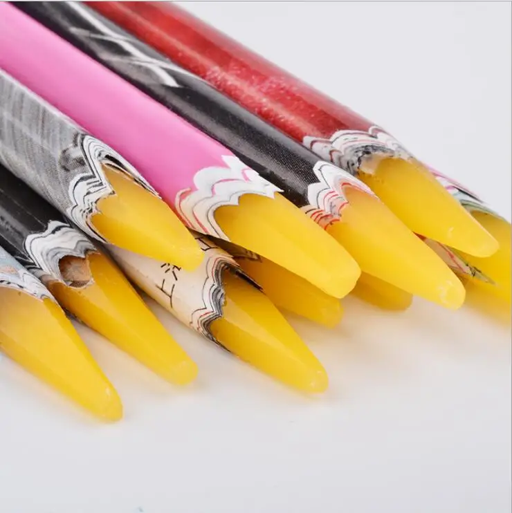 

Crayon Wax Dotting Pen Pencil Self-adhesive Rhinestones Drilling nail art tools