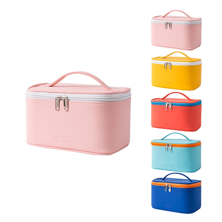 

Rechargeable Custom Design Waterproof Pouch Bag Big Capacity Make Up Travel Bag Cosmetic Bag, Customized color