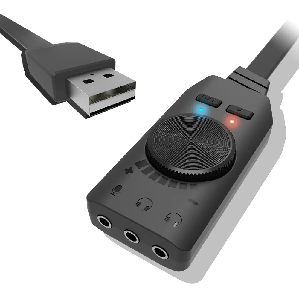 

Plextone GS3 Virtual 7.1 Channel USB 3.5mm Headphone Audio Jack Stereo Sound Card Converter