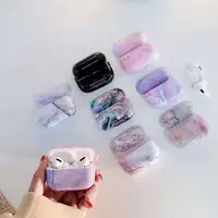 

Blue Purple Gradient Marble Case for Airpods Pro, For Apple Airpod Pro Case Cover