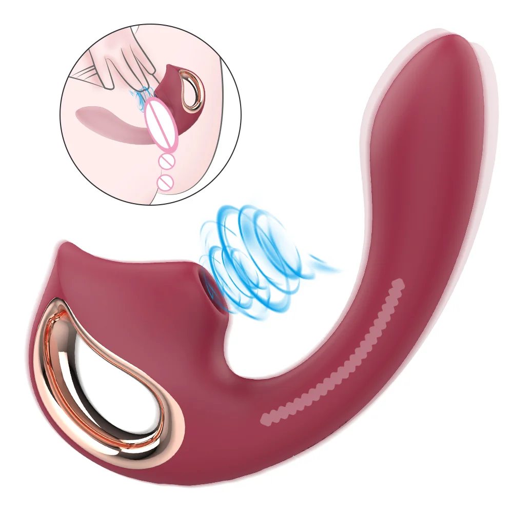 

S-HANDE Bendable clitoris g spot double stimulation Vibrator Sucker handheld Vibrator for women