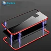 iExplore Flat Screen Double Sides Tempered Glass Rhombus Magnet case Aluminum frame phone case for Huawei mate 20 pro