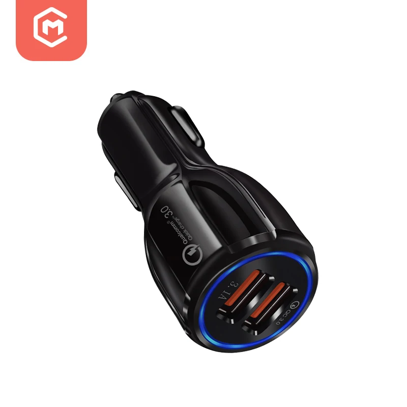 

MONFONK Car Charging Accessories Dual Usb Car Charger Adapter 2 Usb Port 3.0 Fast Charging Car Phone Charger For Iphone 13