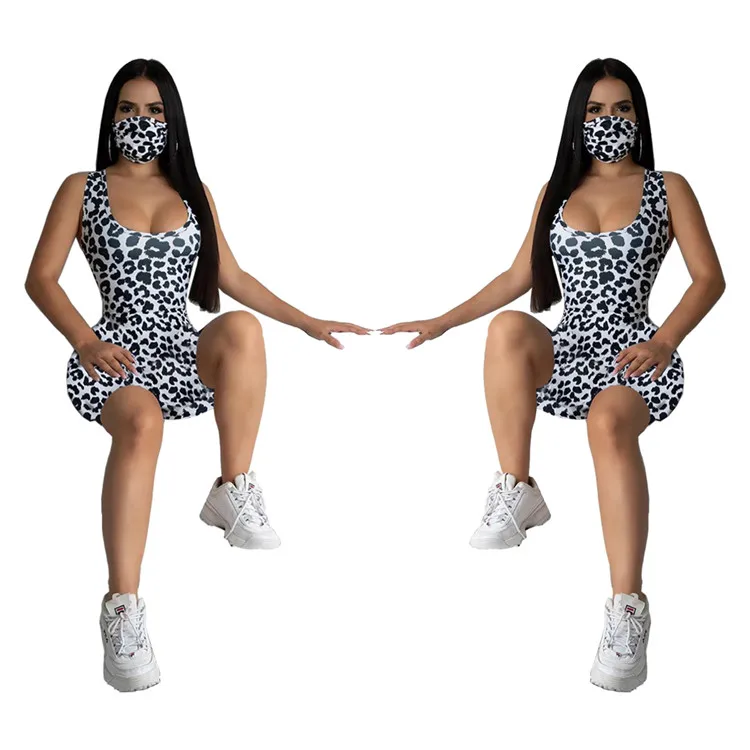 

New Arrivals Ladies Rompers Casual Leopard Print Women Clothing Sexy Club Wear Vest Summer Bodycon One Piece Women Jumpsuit, Customized color