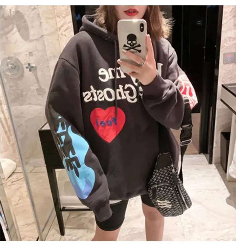 

Spot Wholesale 2022 New Graffiti Letters Printed Pullover Fashion Designer Unisex Hooded