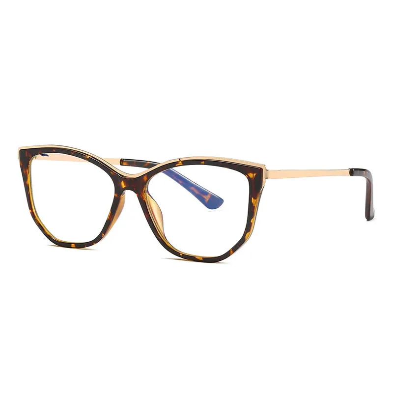 

High Quality Computer TR90 Glasses Optical Metal Frames Cat Eye Blue Light Blocking Wholesale Eyeglass Frames