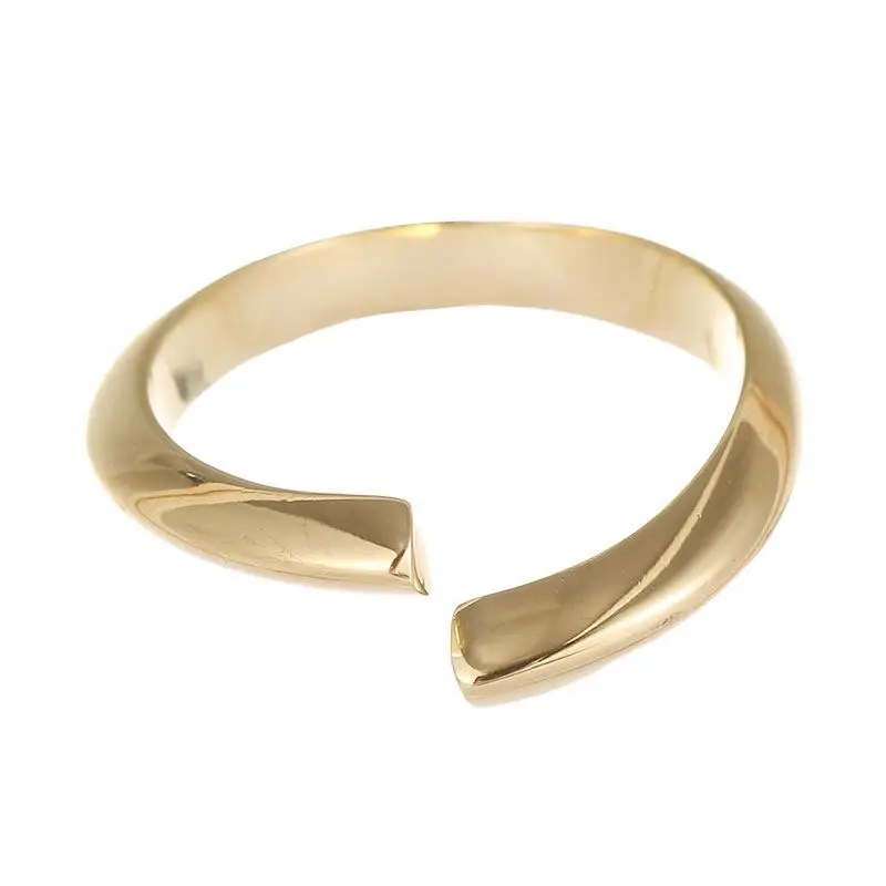 

Simple Design Minimalist Women's Fashion Jewelry 14K Gold Plated 316L Stainless Steel Ring