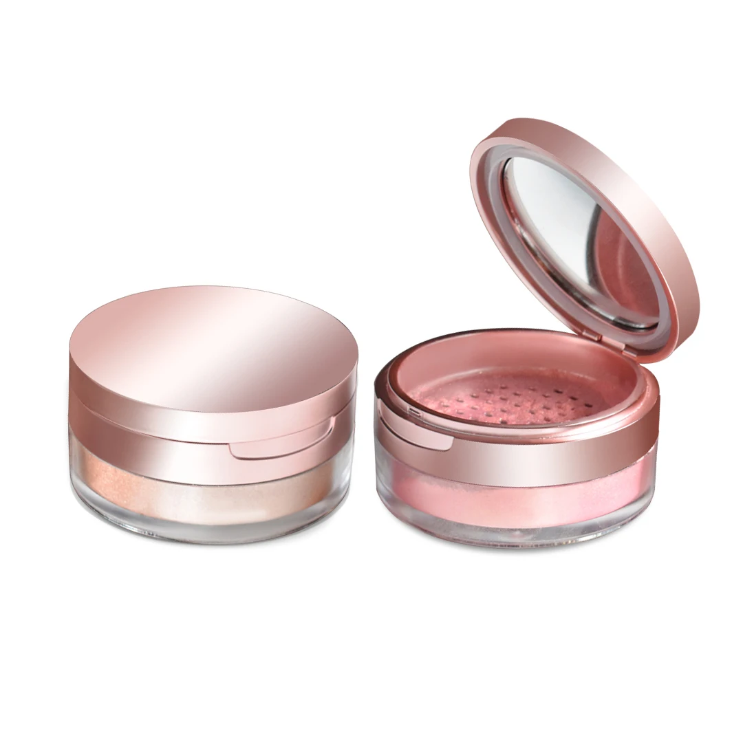 

6 Colors Cruelty-Free highlight foundations and setting face loose powder makeup waterproof private label