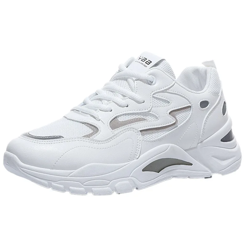 

Men's fashion walking power sport white sports shoes cheap price