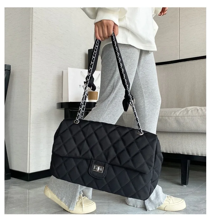 

Xinyu RTS Women handbags 2021 fashion classic lattice messenger bag shoulder bag lattice oversize luxury designer tote bags