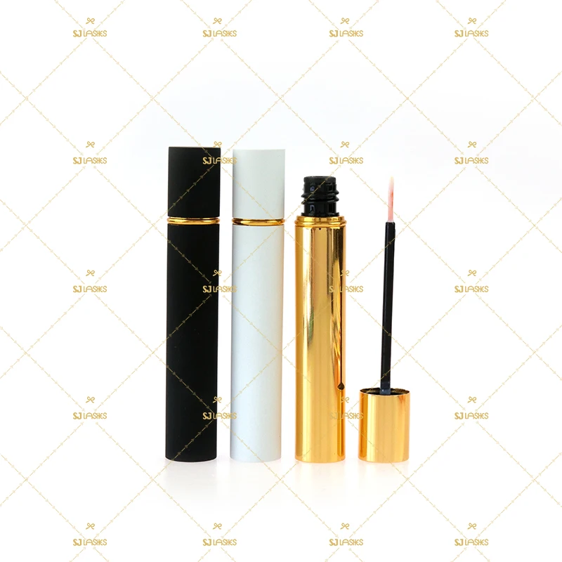 

Latex Free 3D Faux Mink Lash Glue For Sensitive Eyes With Brush in WHITE CLEAR BLACK, White/black/clear