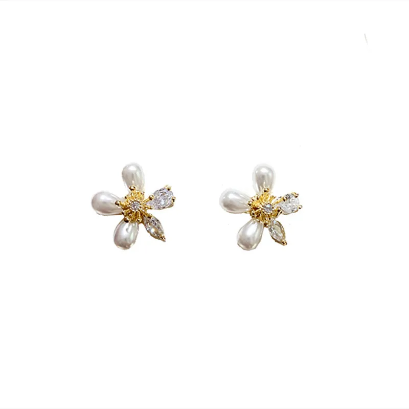 

JUHU Super Fairy Zircon Flower Exquisite S925 Silver Needle Daisy Flower Earrings 2020 New Korean Sunflower Earrings Women, Master drawing