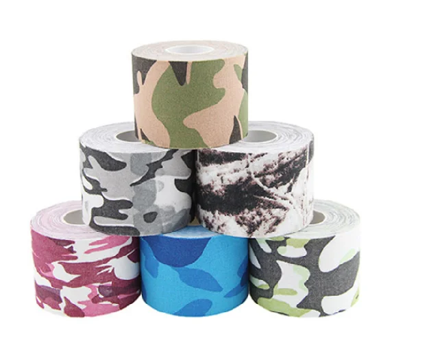 

Custom logo 5CM*450CM Self Adhesive Elastic Bandage 5 m Waterproof Breathable Cotton Kinesiology Tape Sport, Customized