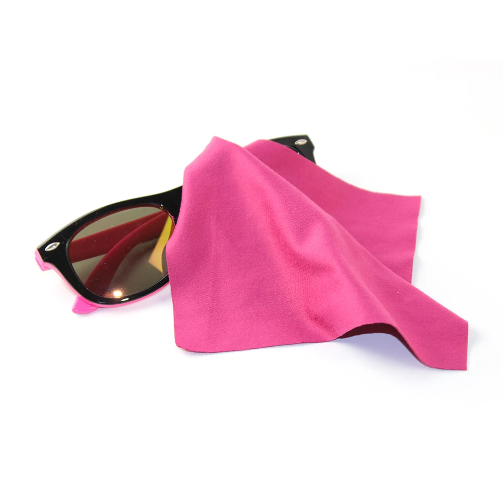 Optical Sunglasses Cleaning Cloths Microfiber Polyester Customized