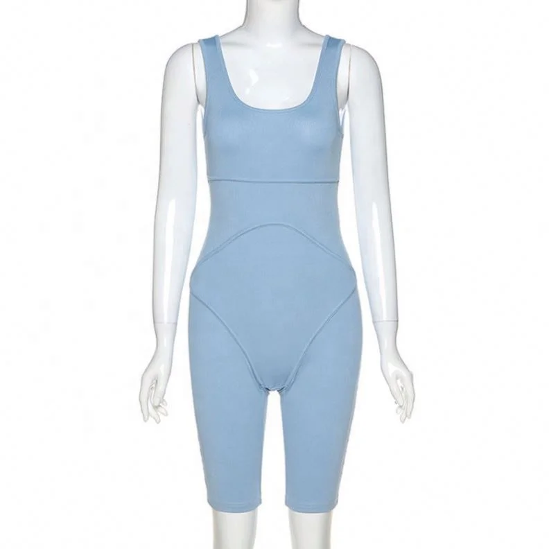 

Womens One Piece Pants Jumpsuit Fitness Yoga Shorts Sets Workout Wear, Black