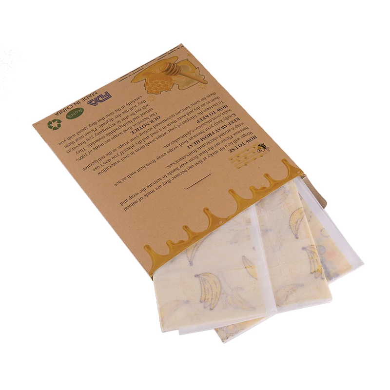 
35*35 CM Durable Organic Beeswax Food Wrap for Food Packaging 