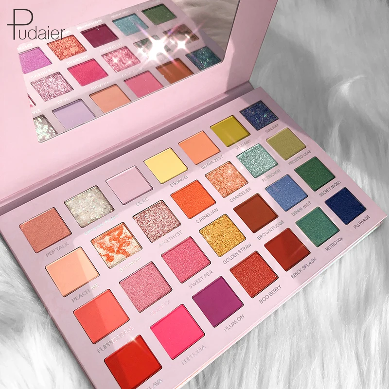 

28 Super Pigmented - Top Influencer Professional Eyeshadow Palette All Finishes,Private Label Eyeshadow Palette, 28 colors