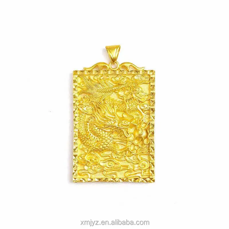 

Vietnam Placer Gold Dragon Pendant Faux Gold Necklace Live Tiktok Supply Wholesale Brass Electroplating Vacuum 24K Gold