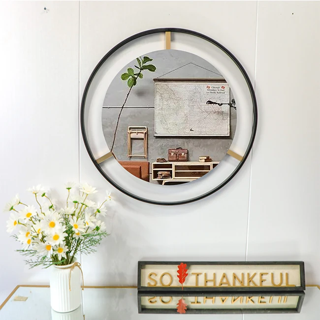 50CM Large Modern Bathroom Bedroom Makeup Home Decor Bathroom Frame Mirror Wall Hanging Dropshipping Wholesale Discount DDP