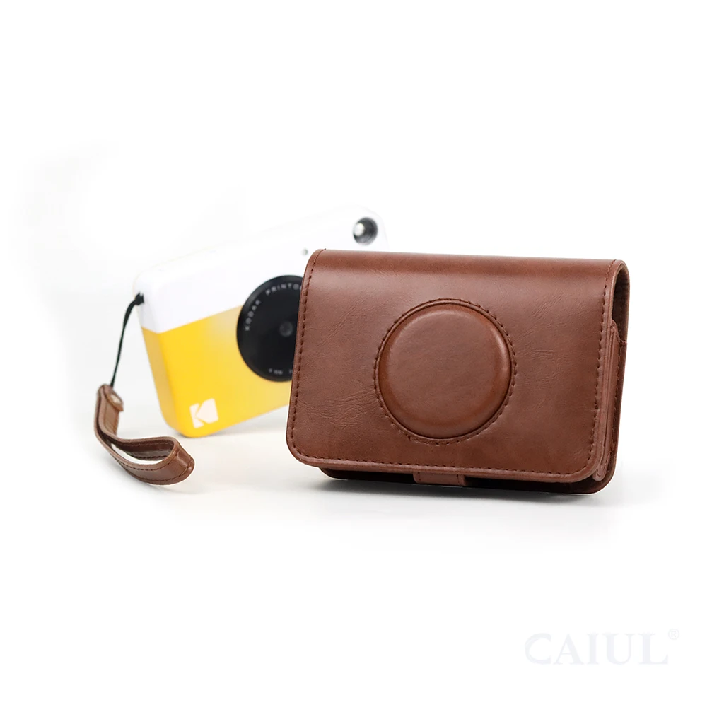 

New Arrival Crazy Horse Leather Kodak Printer Case Printomatic Digital Instant Print Camera Case