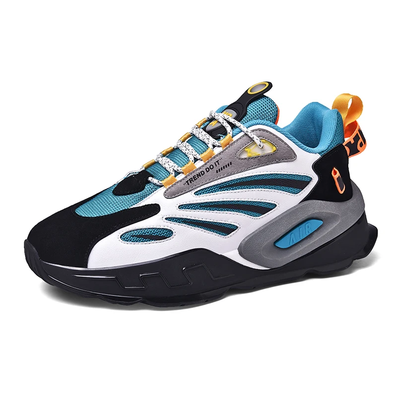 

High Quality Fashion Comfort Lace-up Men Sneakers Breathable Sport Shoes Flying men shoes sports, Optional